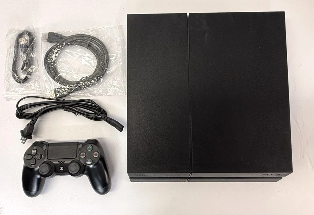 PlayStation 4 - Model CUH-1215A - 500GB + Controller & Cables - Grade A